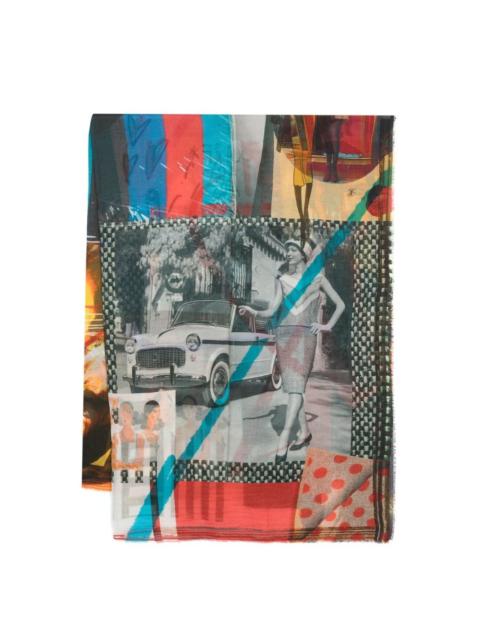 Faliero Sarti graphic-print cotton scarf