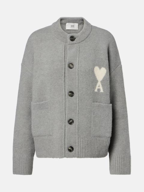 AMI Paris Ami de Cœur alpaca and wool-blend cardigan