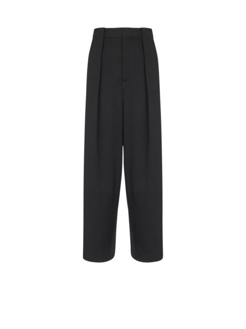 Balmain Pleated grain de poudre trousers