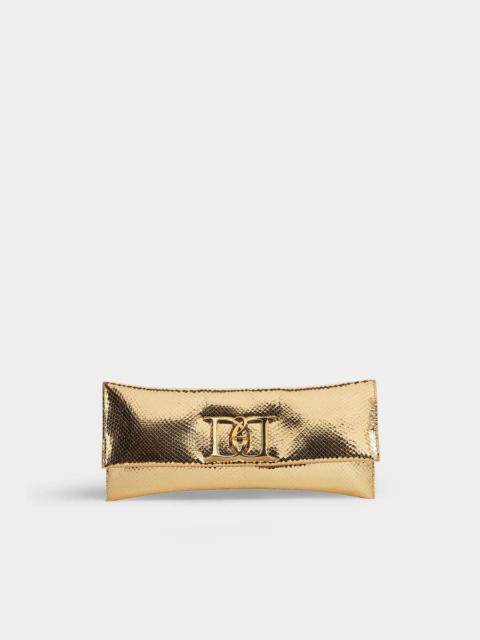 DOUBLE D LEATHER CLUTCH