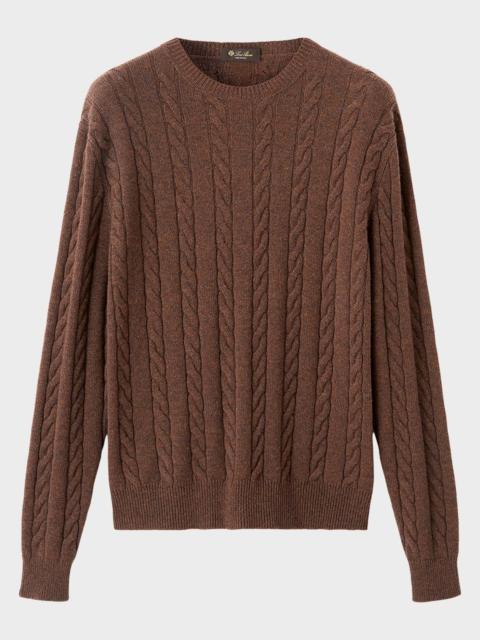 Loro Piana Men & apos;s Cedar Cashmere Crewneck Sweater