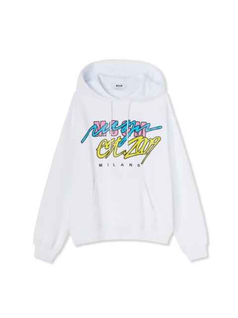 MSGM Hooded sweatshirt with "Street style" graphic