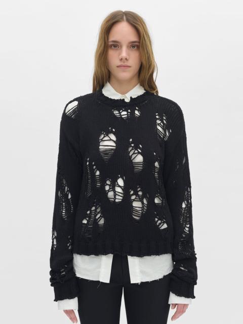 Digna Distressed Comfort Crew Neck Sweater