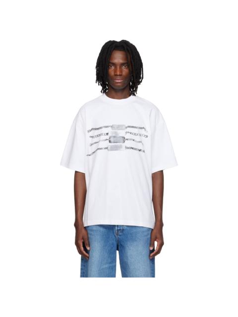 Alexander Wang White Oversized Graphic T-shirt
