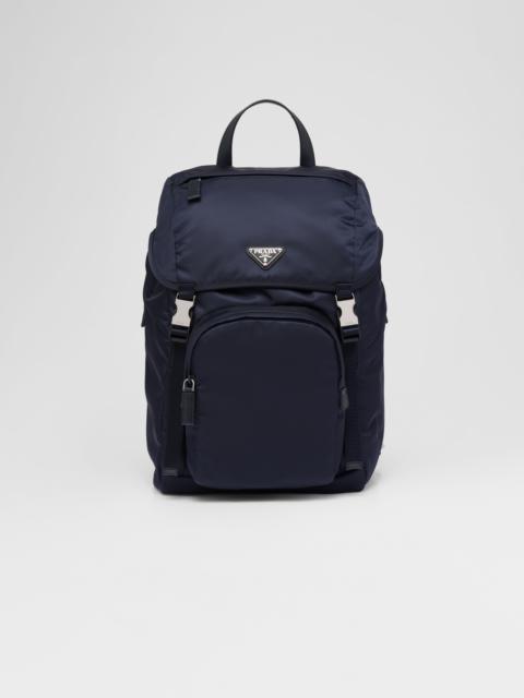 Re-Nylon and Saffiano leather backpack