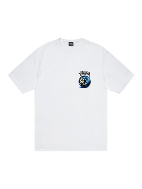 Stüssy Stussy x 출생 X 8 공 티 '화이트 이름 *