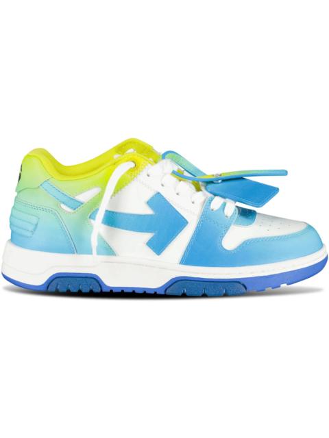 OFF-WHITE Out Of Office OOO Low Tops Light Blue Yellow Gradient