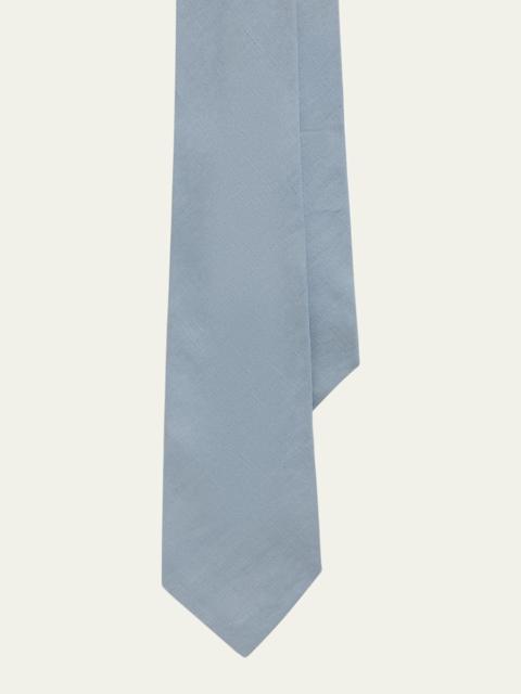 Ralph Lauren Men's Silk-Linen Textured Tie