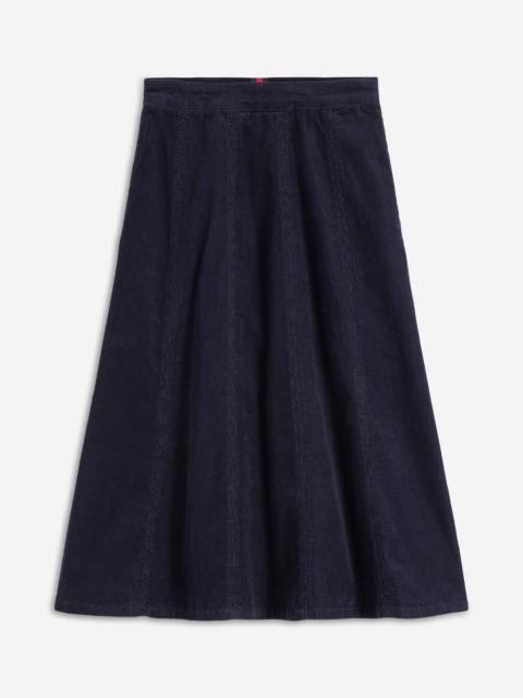 BODEN Joy Cord Midi Skirt-Navy