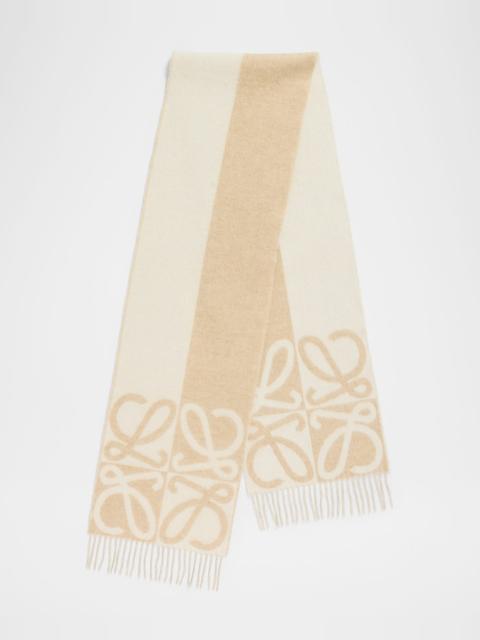 Loewe Wool and Cashmere Anagram Scarf