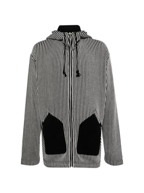 Junya Watanabe MAN striped knitted hoodie