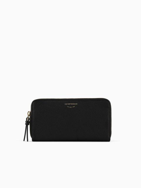 EMPORIO ARMANI Deer-print MyEA wallet with wraparound zip