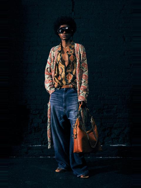 R13 PRINTED LONG CARDIGAN