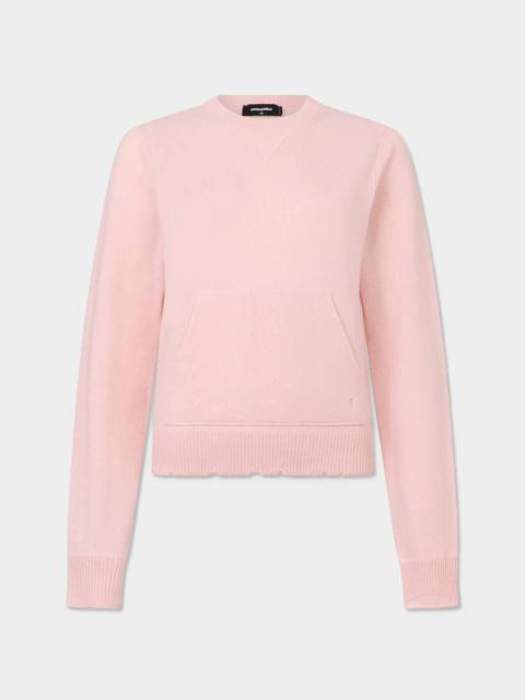 DSQUARED2 DSQUARED2 SIGNATURE DESTROYED KNIT PULLOVER