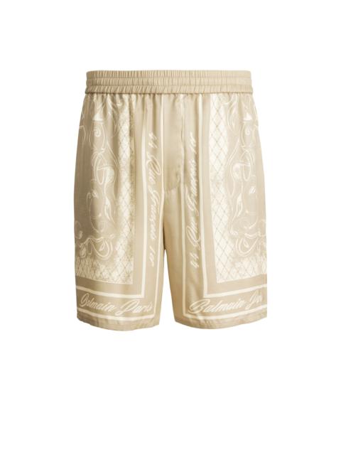 Balmain Printed Foulard pyjama shorts
