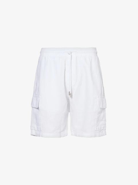Baie drawstring-waist linen shorts