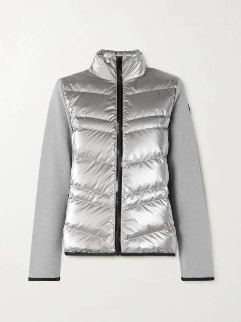 Moncler Paneled Wool-blend And Quilted Shell Down Jacket