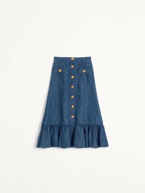 Valentino LIGHTWEIGHT DENIM SKIRT