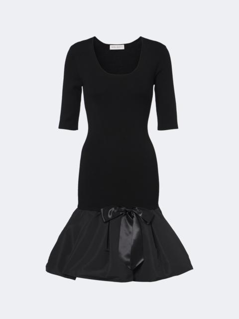 NINA RICCI Wool-blend peplum minidress
