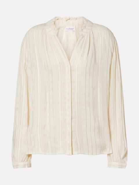 velvet Cynthia striped blouse