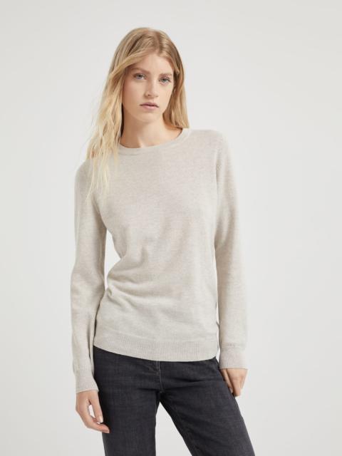 Cashmere sweater with monili