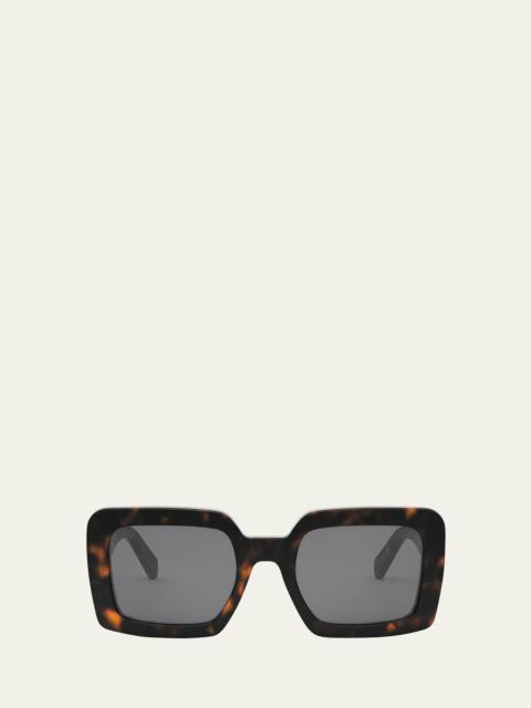 CELINE Triomphe Acetate Square Sunglasses