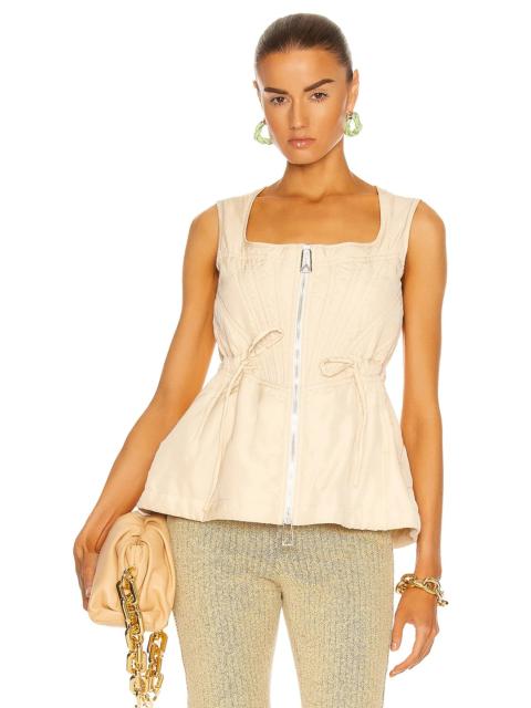 Bottega Veneta Washed Fluid Parachute Top