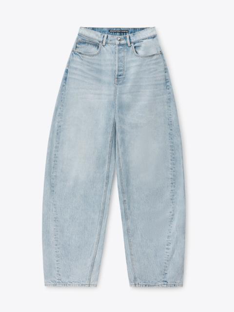 Alexander Wang CRYSTAL LOGO POCKET BLOW UP JEAN