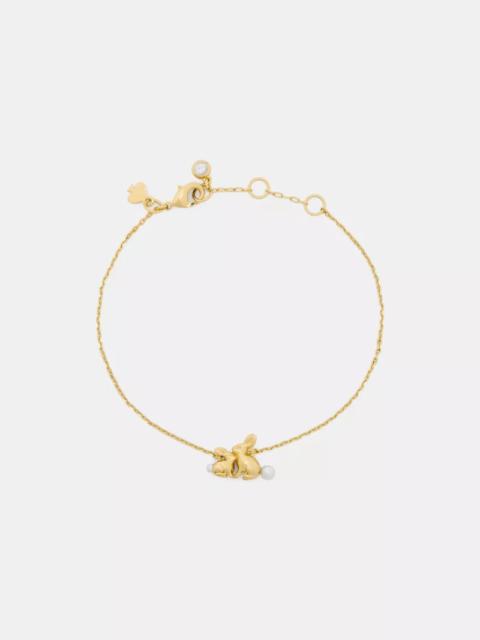 kate spade Love You, Mom Bunny Bracelet