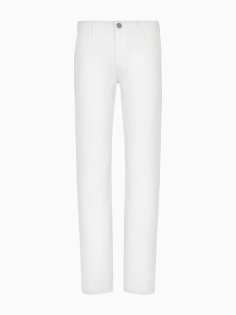 GIORGIO ARMANI Regular-fit, five-pocket trousers in stretch cotton