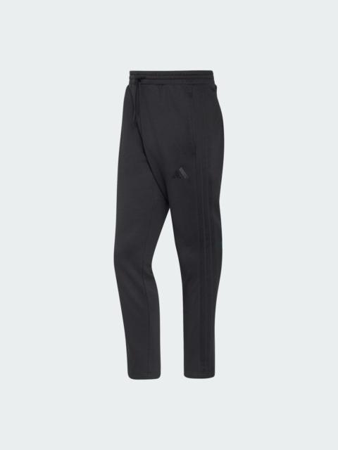 adidas Essentials 3-Stripes Open Hem Fleece Pants