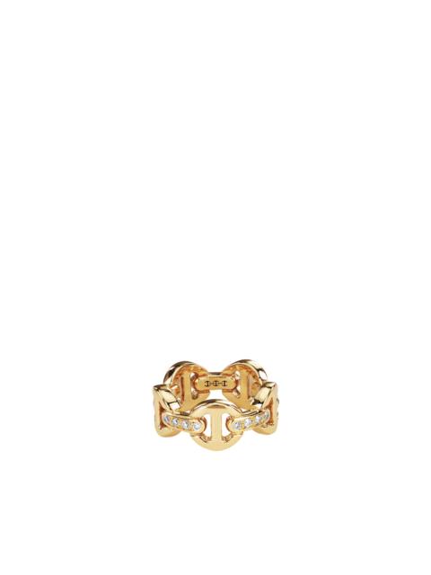 HOORSENBUHS® CLASSIC TRI-LINK DIAMOND BRIDGES RING