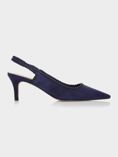 Cinq à Sept Sylvie 65MM Suede Slingback Pumps