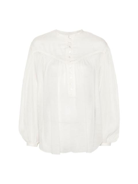 Isabel Marant Kiledia pintuck-detail blouse