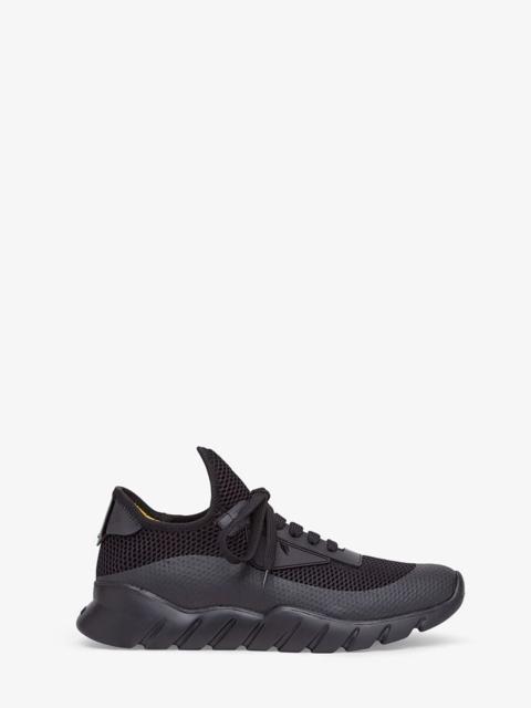 FENDI Black tech mesh running shoes