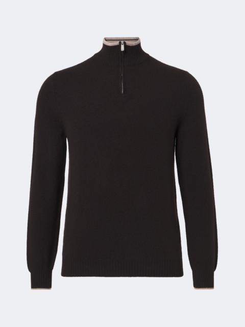 FEDELI Cashmere half-zip sweater