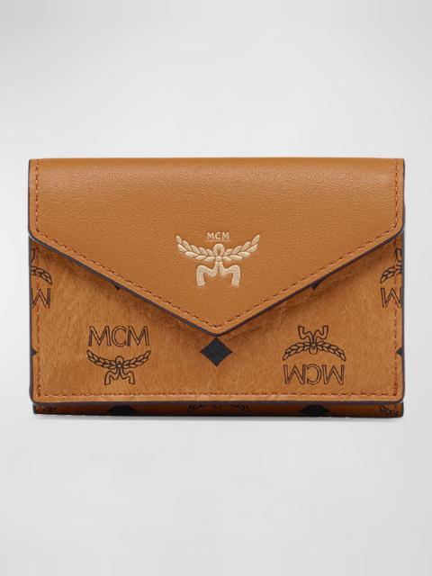 MCM Aren Small Visetos Monogram Wallet