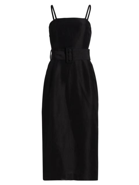 ROSIE ASSOULIN Women's Artichoke Belted Midi-Dress - Black