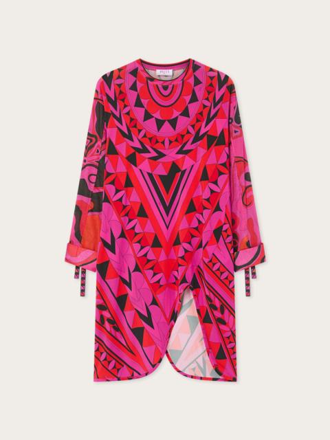 PUCCI MANUBA PRINT LONG-SLEEVED DRESS