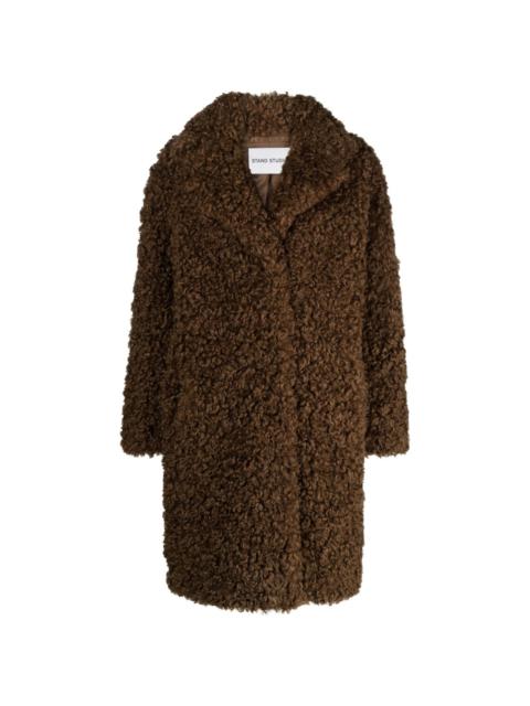 STAND STUDIO Camille Cocoon faux-shearling coat