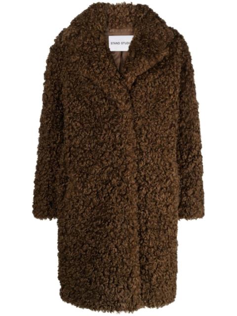 Camille Cocoon faux-shearling coat