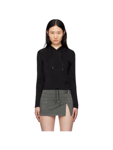Dion Lee 검정 Lustrous Shrunken 까마귀