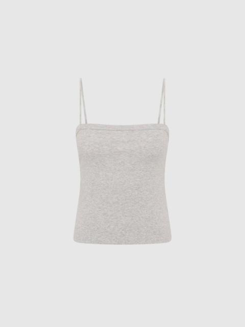 ST. AGNI Organic Cotton Square Neck Cami - Grey Marle
