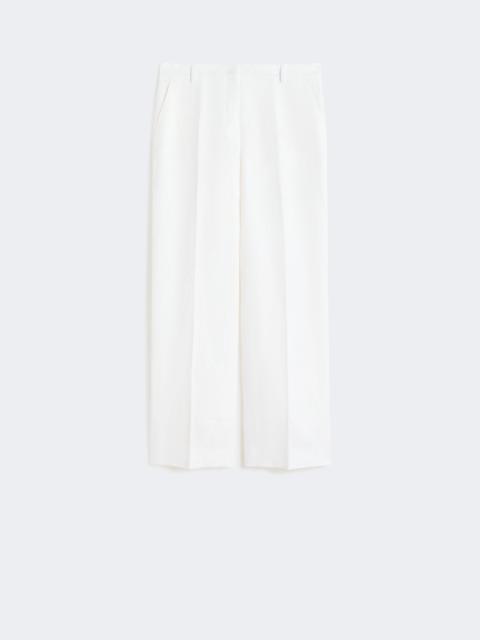 WEEKEND Max Mara Linen canvas trousers - WHITE
