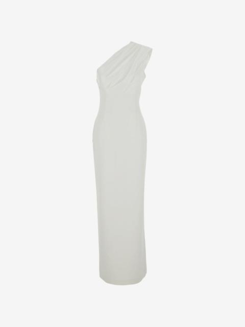 SOLACE LONDON Gracie one-shoulder draped maxi dress