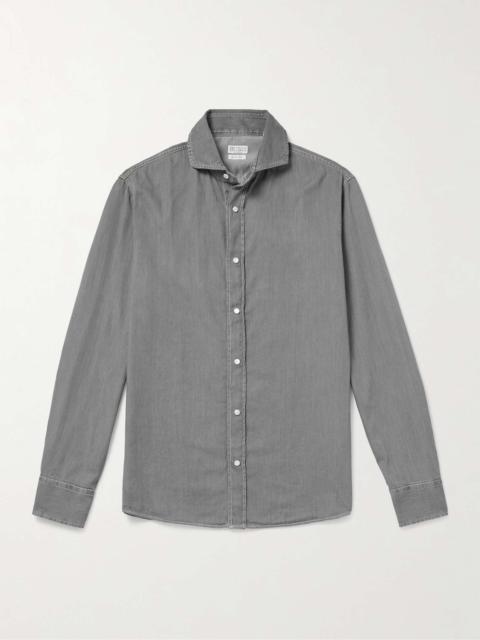 Brunello Cucinelli Cotton-Chambray Shirt