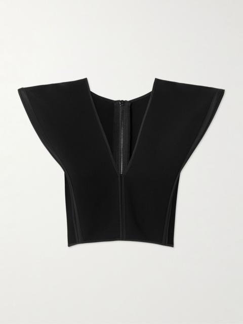 MATICEVSKI Kombat crepe top Black