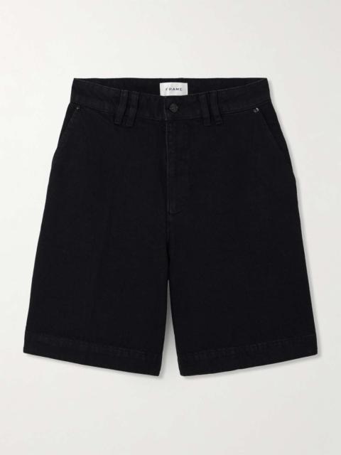 FRAME Organic denim shorts Black