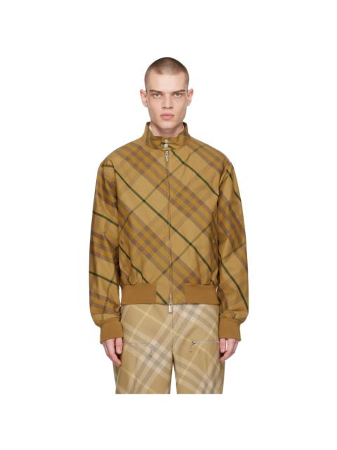 Burberry Yellow Check Bomber Jacket