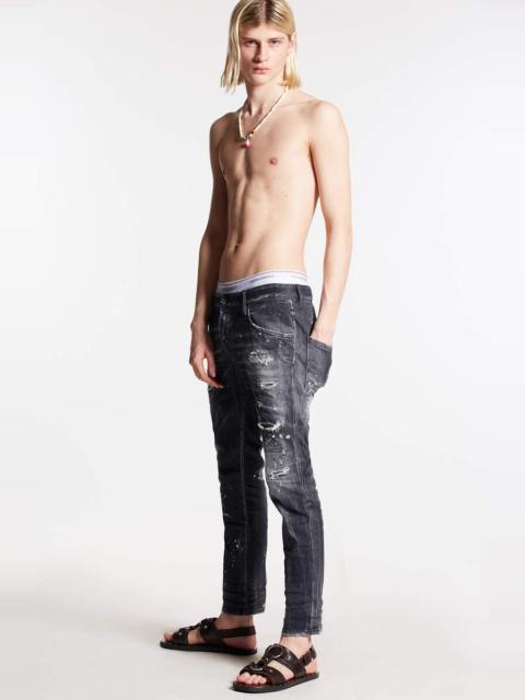 DSQUARED2 BLACK BULL SKATER JEANS | REVERSIBLE